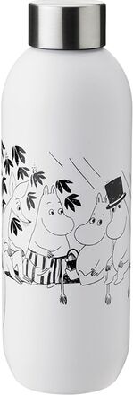 Keep Cool Drikkeflaske 0.75 L. Moomin Soft White Home Kitchen Water Bottles White Stelton