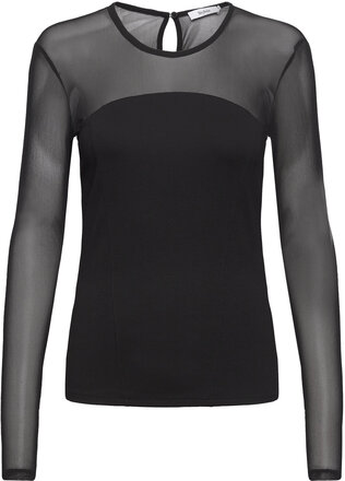 Dulce Tops T-shirts & Tops Long-sleeved Black Stylein
