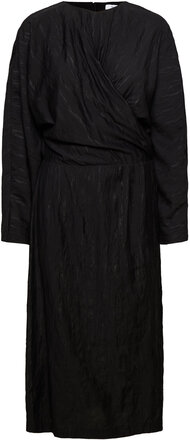 Milana Dress Knælang Kjole Black Stylein