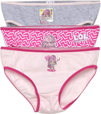 Box Of 3 Briefs Night & Underwear Underwear Panties Multi/patterned L.O.L