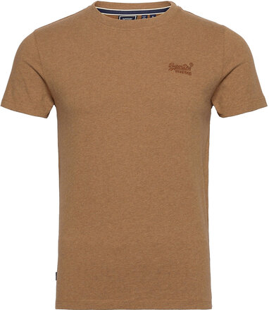 Vintage Logo Emb Tee T-shirts Short-sleeved Brun Superdry*Betinget Tilbud