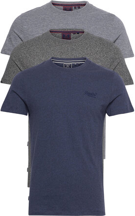 Vle Tee Triple Pack T-shirts Short-sleeved Blå Superdry*Betinget Tilbud