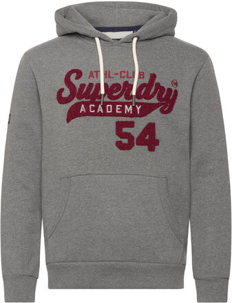 Athletic Script Graphic Hoodie Tops Sweatshirts & Hoodies Hoodies Grey Superdry