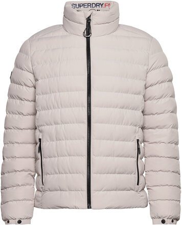 Fuji Print Padded Jacket Fôret Jakke Grå Superdry*Betinget Tilbud