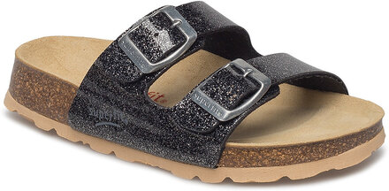 Fussbettpantoffel Shoes Summer Shoes Sandals Svart Superfit*Betinget Tilbud