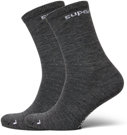 Sn All Day Socks 2-Pack Sport Socks Regular Socks Grey Super.natural