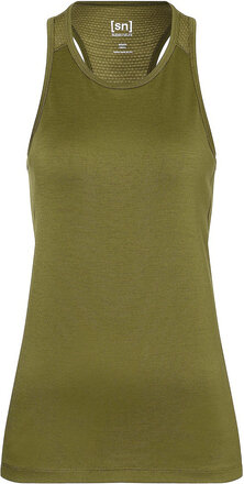 W Grava Tank T-shirts & Tops Sleeveless Kakigrønn Super.natural*Betinget Tilbud