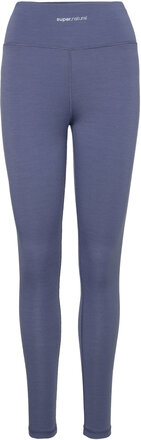 W Comfy High Rise Tight Sport Running-training Tights Blue Super.natural