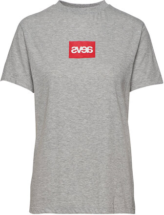 Everyday Square Logo Tee T-shirts & Tops Short-sleeved Grå Svea*Betinget Tilbud