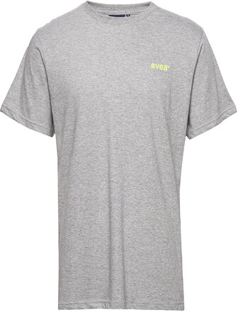 Svea R Small Chest Logo T-Shirt Tops T-shirts Short-sleeved Grey Svea