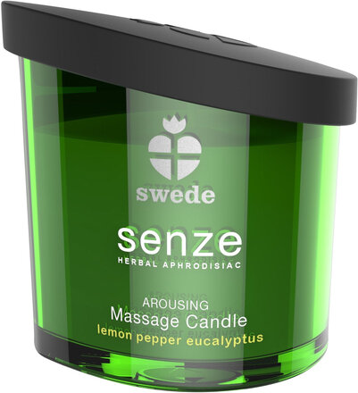 Swede Arousing Massage Candle - Lemon Pepper Eucalyptus Duftlys Nude Swede