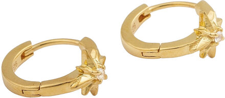 North Star Hoop Earrings Gold Accessories Jewellery Earrings Hoops Gold Syster P