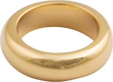 Bolded Ring Gold Ring Smykker Gull Syster P*Betinget Tilbud