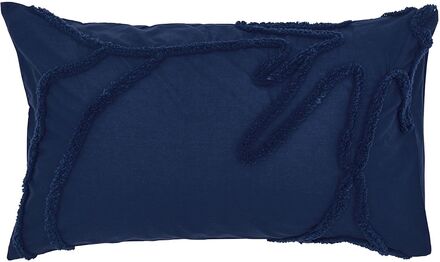 Pillowcase Magnolia Jacquard Home Textiles Bedtextiles Pillow Cases Marineblå Ted Baker*Betinget Tilbud