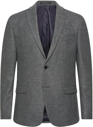 Aso Suits & Blazers Blazers Single Breasted Blazers Grey Ted Baker London