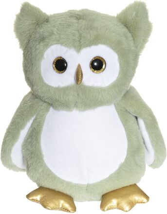 Glow-In-The-Dark Owl, Green Toys Soft Toys Stuffed Animals Green Teddykompaniet