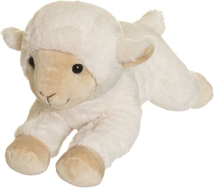 Teddy Farm, Lying Lamb Toys Soft Toys Stuffed Animals White Teddykompaniet