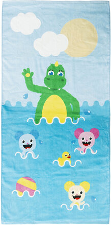 Bolibompa Dragon Towel Home Bath Time Towels & Cloths Towels Blå Bolibompa*Betinget Tilbud