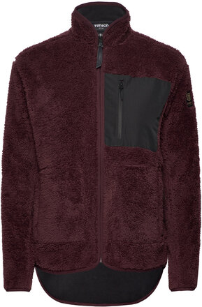 Thermal Pile Zip Jacket Sport Sweatshirts & Hoodies Fleeces & Midlayers Red Tenson