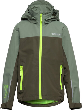 Wave Jacket Jr Sport Rainwear Jackets Green Tenson