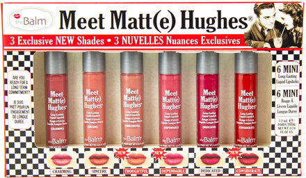 Meet Matte Hughes 6 Pack Mini Kit #14 Lipgloss Sminke Rosa The Balm*Betinget Tilbud
