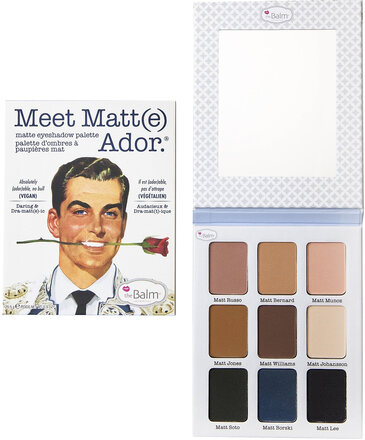 Meet Matt Ador.® Matte Eyeshadow Palette Ögonskugga Palette Smink Multi/patterned The Balm