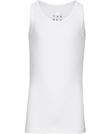 The New Tanktop Boy Organic Noos Tops T-shirts Sleeveless White The New