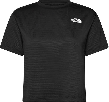 W Flex Circuit S/S Tee Sport Crop Tops Short-sleeved Crop Tops Black The North Face