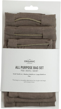 All Purpose Bag Set Home Storage Storage Bags Grey The Organic Company