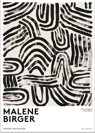 The Poster Club X Malene Birger - Follow My Fingers Home Decoration Posters & Frames Posters Gallery Walls White The Poster Club