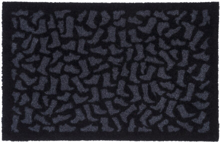 Floormat Polyamide, 60X40 Cm, Footwear Design Home Textiles Rugs & Carpets Door Mats Svart Tica Copenhagen*Betinget Tilbud