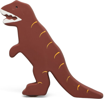 Natural Rubber Toy Baby T-Rex Toys Baby Toys Teething Toys Brown Tikiri