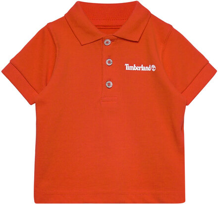Short Sleeve Polo T-shirts Polo Shirts Short-sleeved Polo Shirts Oransje Timberland*Betinget Tilbud