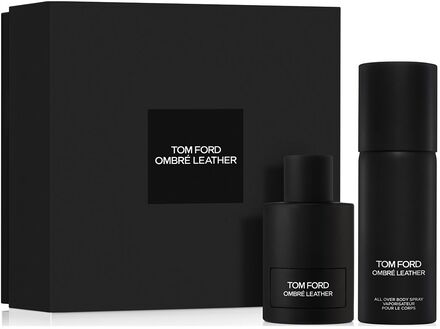 Ombre Leather Eau De Parfum Set With All Over Body Spray Sett Bath & Body Nude TOM FORD*Betinget Tilbud