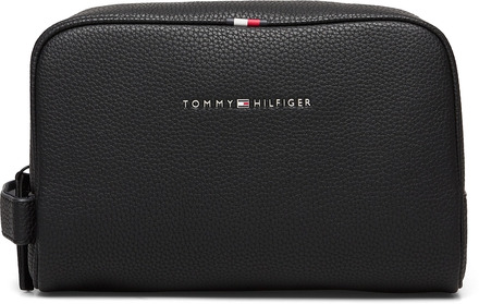 Essential Pu Washbag Necessär Black Tommy Hilfiger