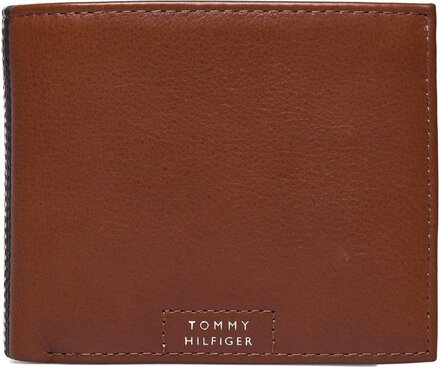 Th Prem Leather Cc & Coin Accessories Wallets Classic Wallets Brown Tommy Hilfiger