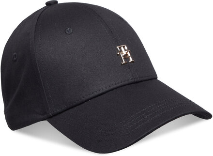 Essential Chic Cap Accessories Headwear Caps Svart Tommy Hilfiger*Betinget Tilbud