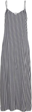 Fluid Stripe Ankle Slip Dress Maxikjole Festkjole Blue Tommy Hilfiger