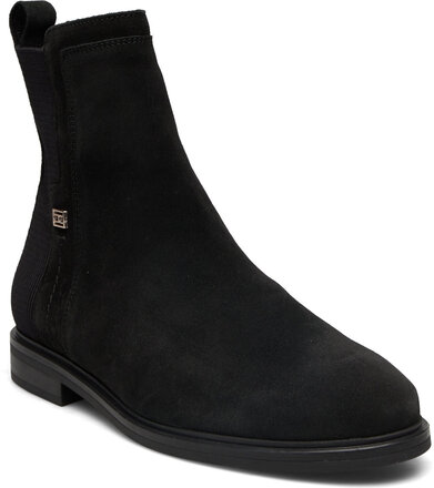 Tommy Essentials Boot Shoes Boots Ankle Boots Ankle Boots Flat Heel Black Tommy Hilfiger