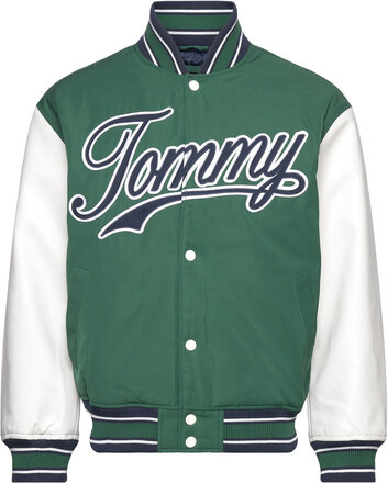 Tjm Letterman Jacket Ext Outerwear Jackets Varsity Jackets Grønn Tommy Jeans*Betinget Tilbud