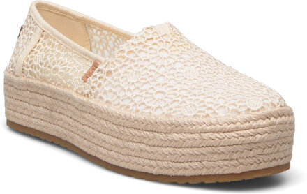 Valencia Espadrillos Flade Sandal Cream TOMS