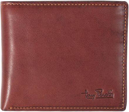 Billfold With Coin Zipper Pocket Accessories Wallets Classic Wallets Brun Tony Perotti*Betinget Tilbud