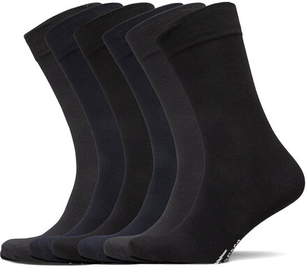 Socks 6-P, Bamboo Underwear Socks Regular Socks Black TOPECO