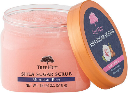 Shea Sugar Scrub Moroccan Rose Bodyscrub Kropspleje Kropspeeling Nude Tree Hut