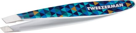 Mini Slant Tweezer Blue Mosaic Beauty WOMEN Makeup Makeup Tools Tweezers Nude Tweezerman*Betinget Tilbud