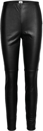 Arleen Trousers Bottoms Trousers Leather Leggings-Byxor Black Twist & Tango