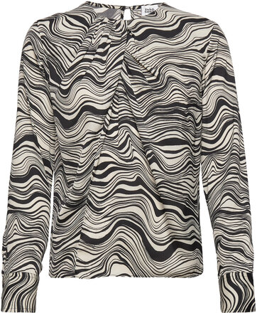 Brenda Blouse Tops Blouses Long-sleeved Multi/patterned Twist & Tango