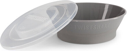 Twistshake Bowl 6+M Pastel Grey Home Meal Time Plates & Bowls Bowls Grey Twistshake