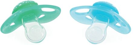 Twistshake 2X Pacifier 6+M Pastel Blue Green Baby & Maternity Pacifiers & Accessories Pacifiers Green Twistshake