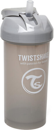Twistshake Straw Cup 360Ml 6+M Pastel Grey Baby & Maternity Baby Feeding Sippy Cups Grey Twistshake